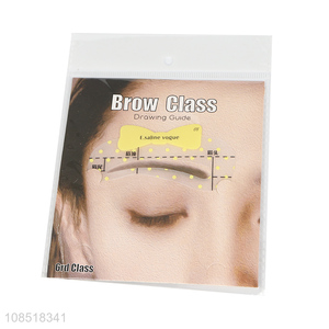 Wholesale eco-friendly brow drawing guide eyebrow stencil for women