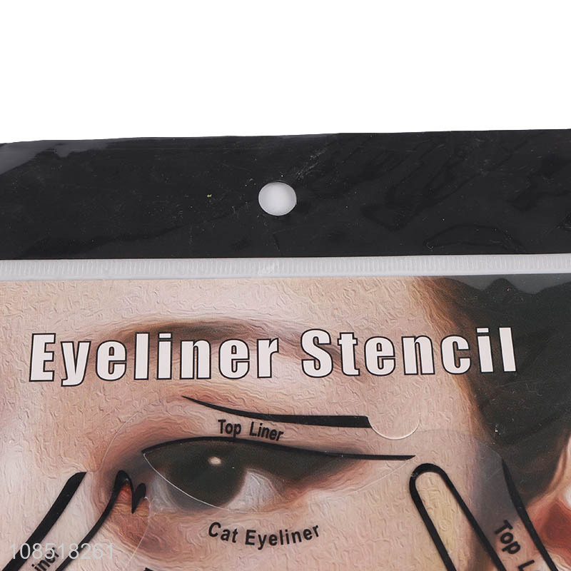 Hot selling reusable makeup cat eyeliner stencil for beginners