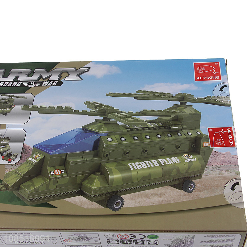 High quality helicopter model building block toys for sale