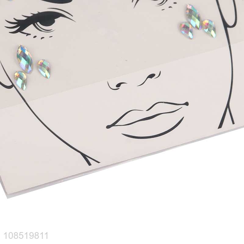 Hot selling face and body gems face jewels body stickers
