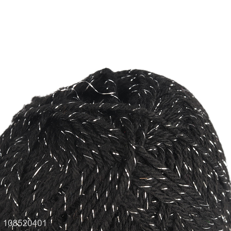 Wholesale from china black soft polyester knitting yarn