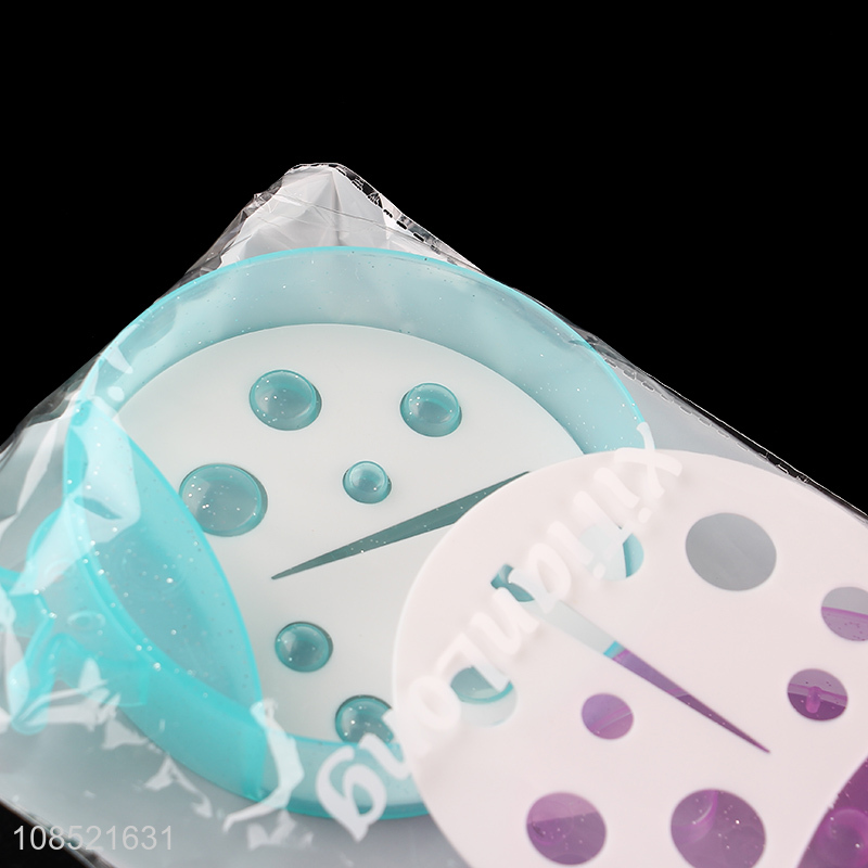 Factory price cute ladybud shape plastic soap dish for kitchen