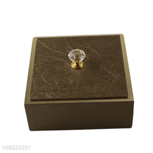 Wholesale luxury density board storage box jewelry trinkets box