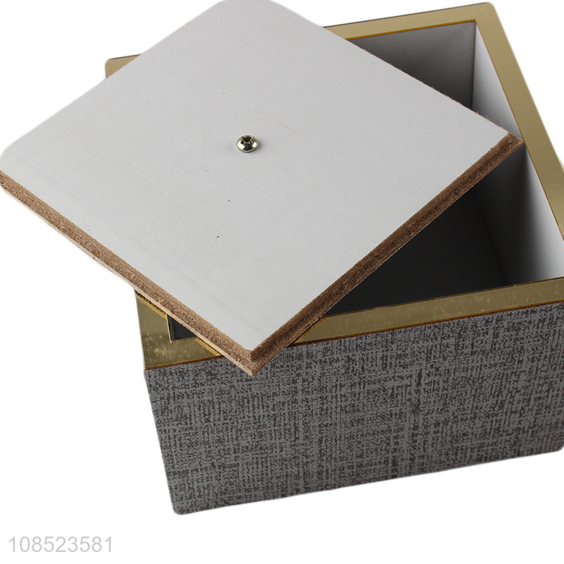 New products density board storage box for tabletop decoration