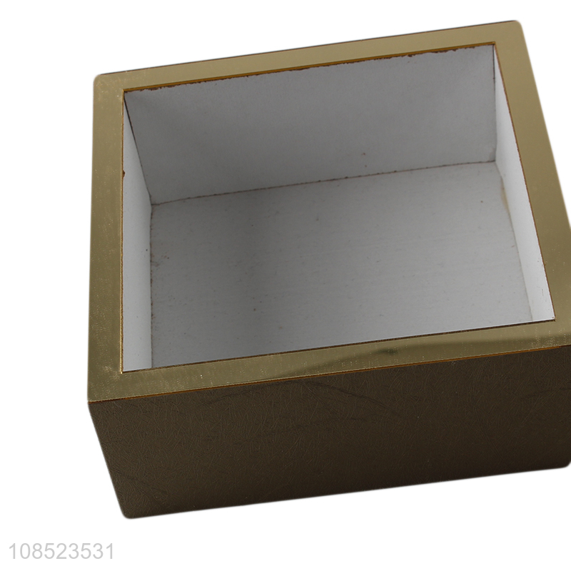 Wholesale luxury density board storage box jewelry trinkets box