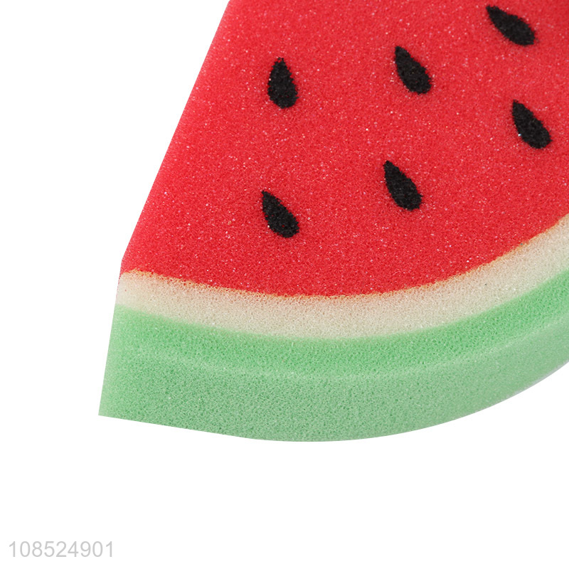 Hot selling watermelon shape bath sponge shower kids body scrubber