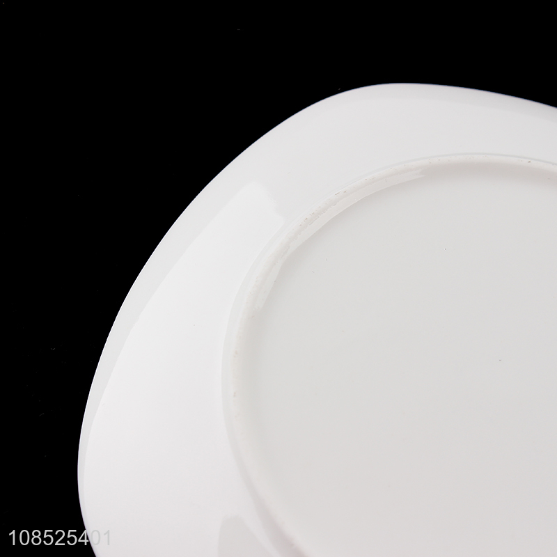 New products ceramic dinnerware plate white dishes for sale