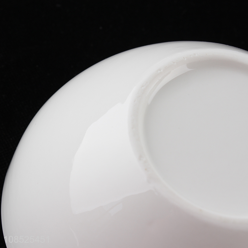 Cheap price white tableware bowl salad bowl for restaurant