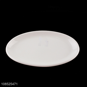 Factory supply white ceramic tableware plate for home