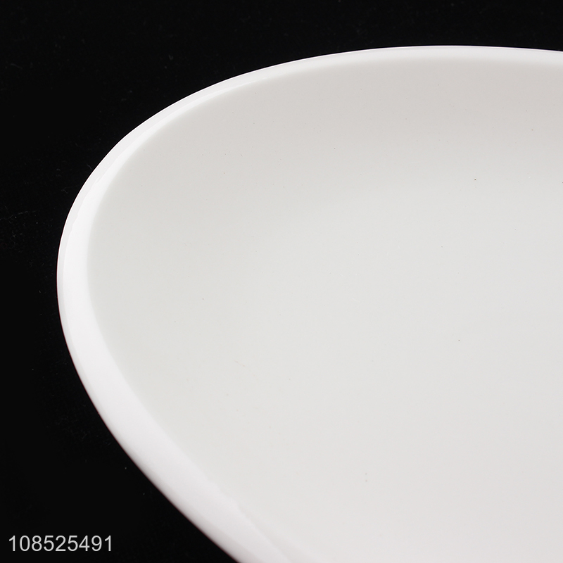 Good price round white ceramic tableware plate dishes for sale