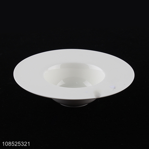 Top quality white ceramic plate durable dishes for dinnerware