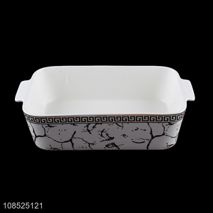 Popular products ceramic tableware plate with handle