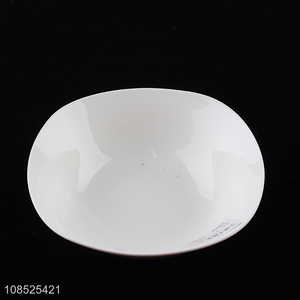 Good sale ceramic white plate dishes for dinnerware