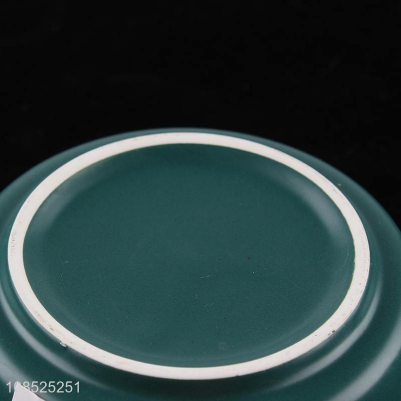 Top products green durable ceramic bowl for dinnerware