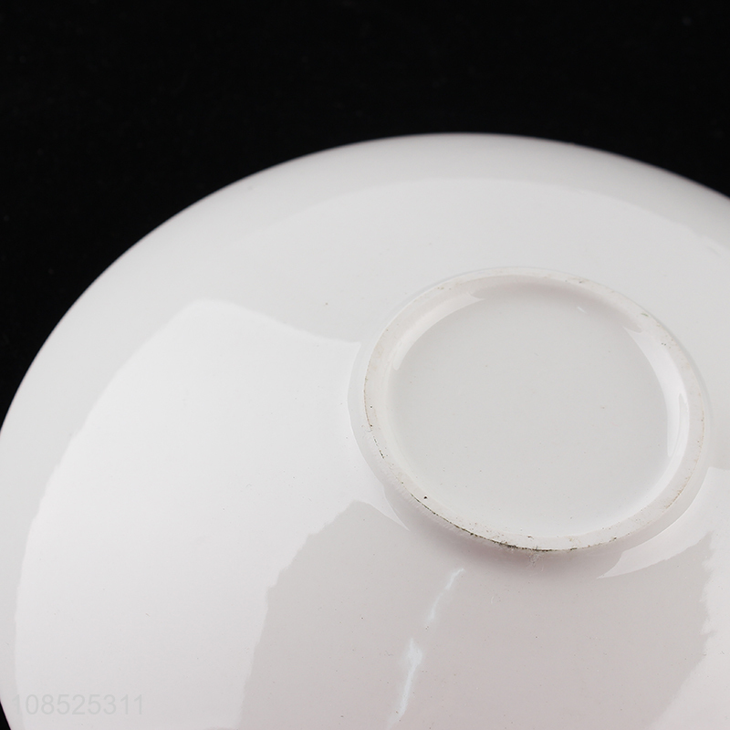 New products round ceramic plate white dishes for sale