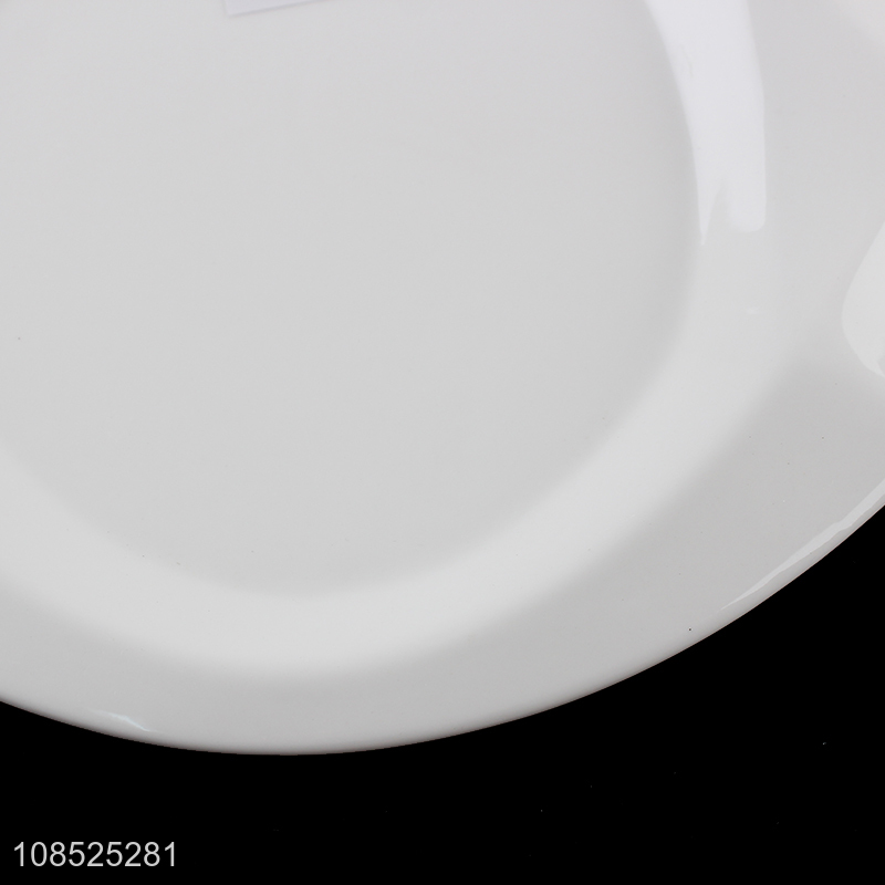 Good sale white household ceramic decorative plate dishes