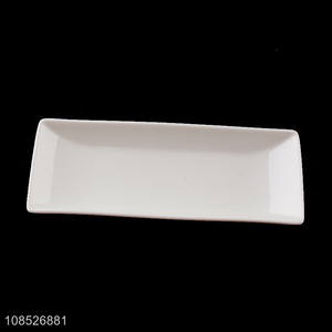 Good quality oven safe ceramic plate porcelain sushi plate