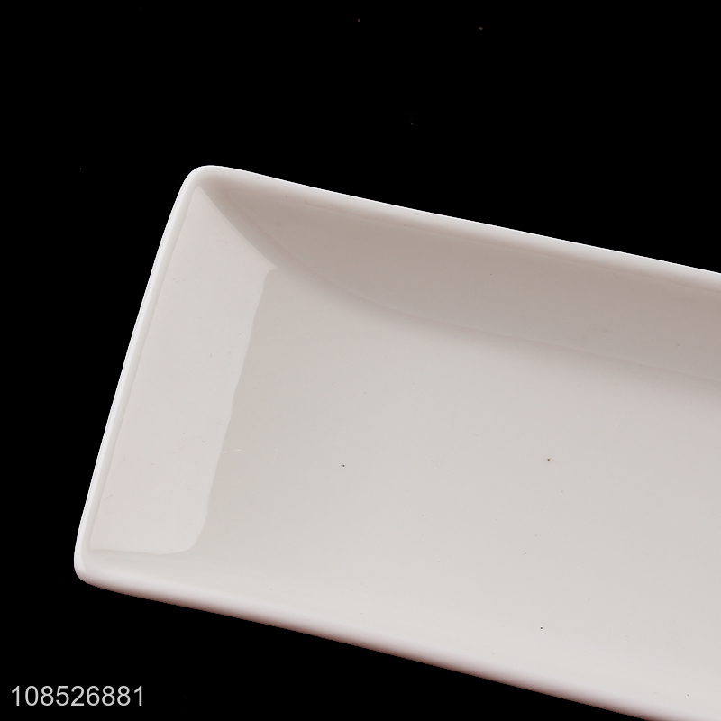 Good quality oven safe ceramic plate porcelain sushi plate