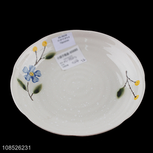 Hot selling ceramic plate porcelain serving platter for parties