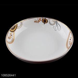 New products ceramic plate dessert snack plate for restaurant