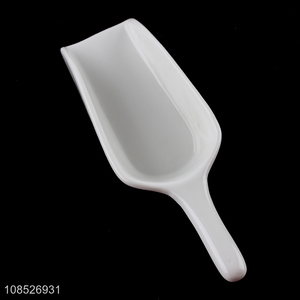 Wholesale multi-function ceramic ice scoops for cereal sugar