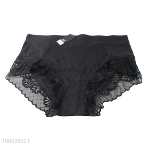Wholesale women plus size panties sexy seamless lace underpants