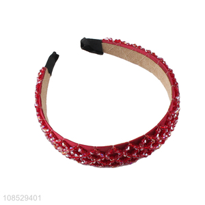 Latest design red fashion women hair hoop hair decoration wholesale