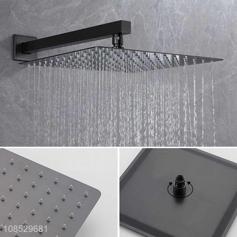 Wholesale built-in wall mounted rainfall shower systerm set with square shower head
