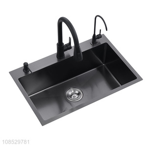 Factory supply stainless steel kitchens sink single bowl sink