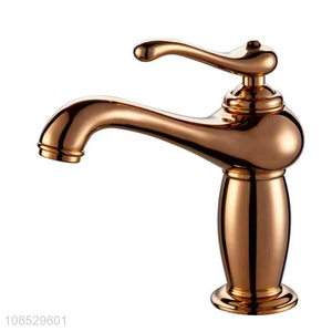 Wholesale retro brass basin tap washbasin faucet for bathroom sink