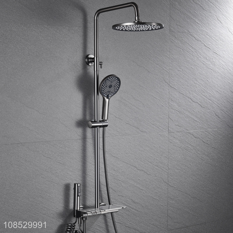 New product bathroom faucets brass thermostatic shower set with sprayer
