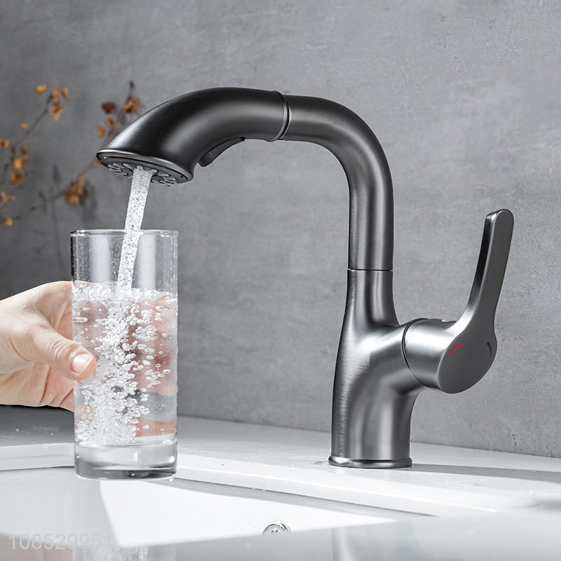 Wholesale pull out faucet kitchen sink faucet with pull down sprayer
