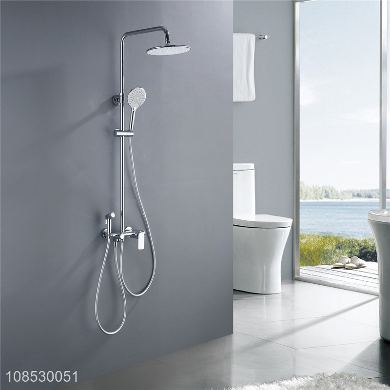 Wholesale household brass shower systerm set with handheld sprayer