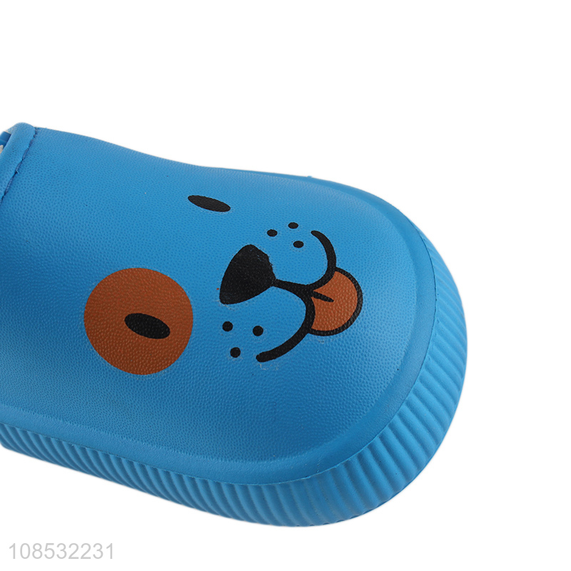 Wholesale cute winter non-slip EVA upper indoor slippers for kids