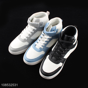Wholesale men sneakers fashionable high-top sports shoes walking shoes