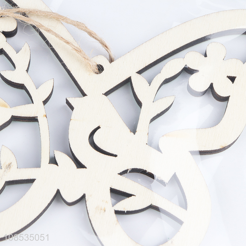 Good quality wooden painted hanging Easter tree ornament