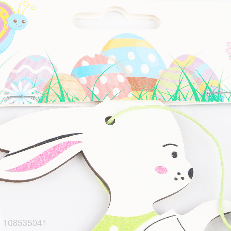 Best selling Easter tree decor painted wooden hanging ornament