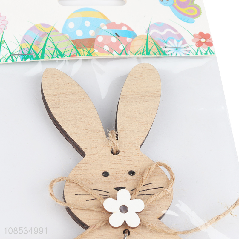 Yiwu market wooden cutout Easter tree hanging ornaments