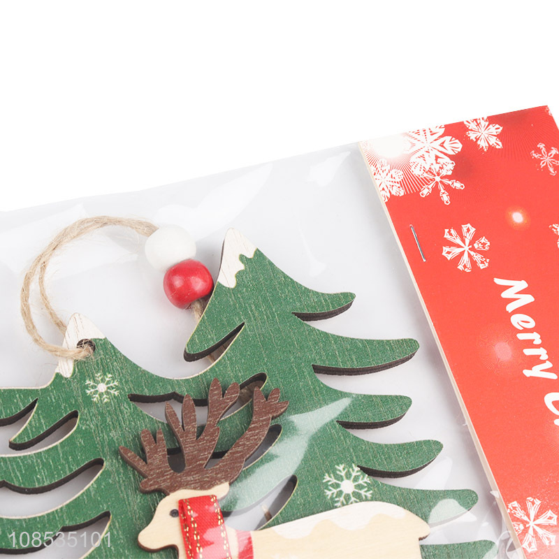 High quality wooden Christmas ornaments Christmas tree decoration