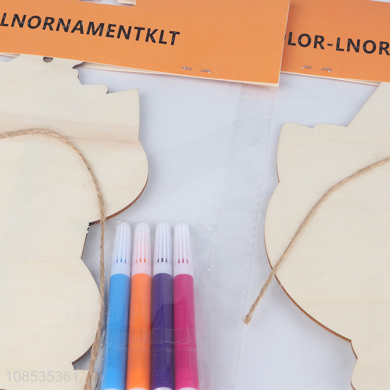 New products DIY painting hanging wooden Halloween decoration