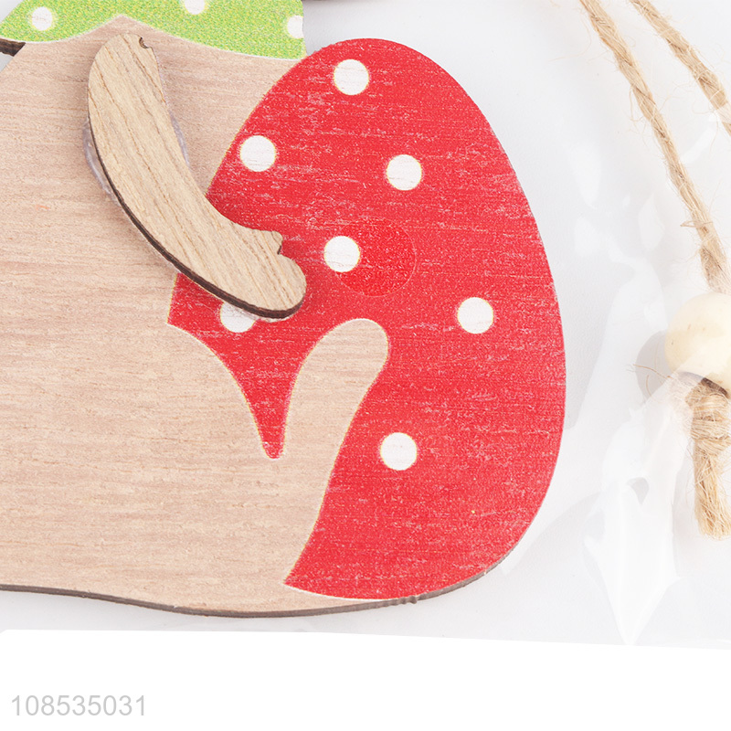 Wholesale Easter tree ornaments hanging painted wooden crafts