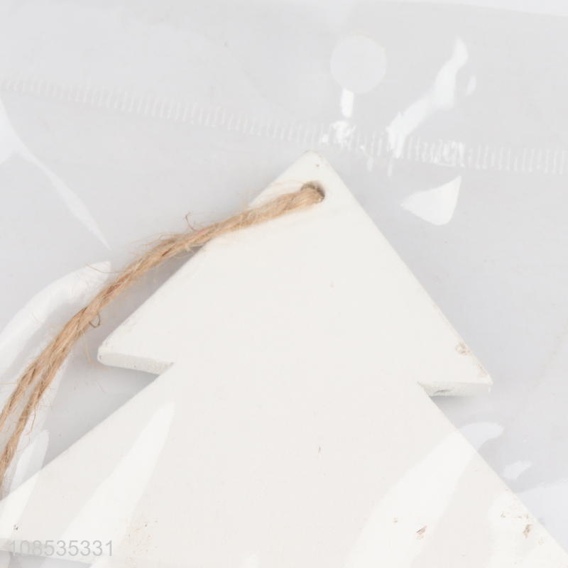 Good quality Christmas tree hanging painted wooden ornaments