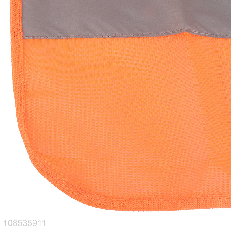 Wholesale reflective safety vest with high visibility silver strips