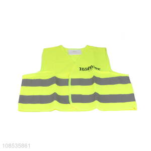 Custom logo breathable reflective safety vest for men and women