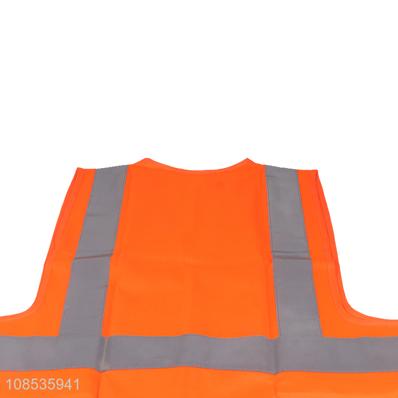 Custom high visibility reflective safety vest for men and women