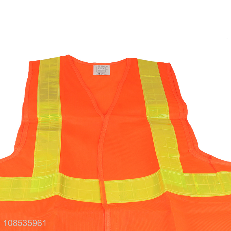 Wholesale high visibility reflective safety vest for road safety