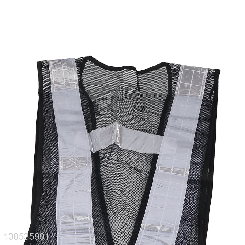 Factory price mesh fabric reflective safety vest for men and women