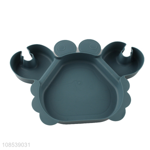 Wholesale crab shape plastic dinner plate fruit plate for baby
