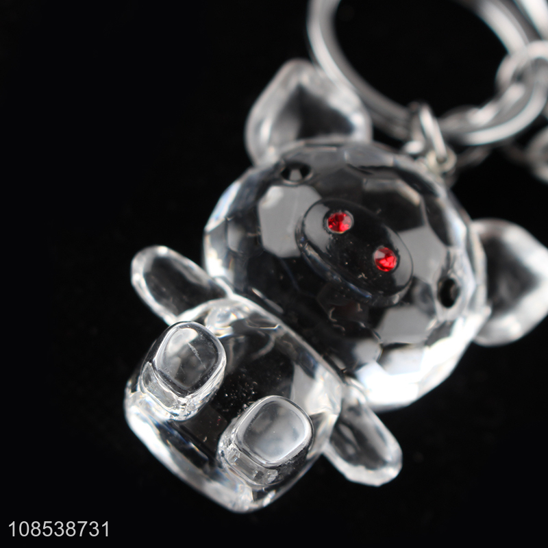 Good quality cute animal acrylic key chain promotional keychain