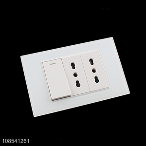 Factory supply Italian wall outlet with panel push button switch